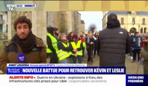 50 jours après leur disparition, une battue est organisée à Fouras, en Charente-Maritime, pour retrouver la trace de Leslie et Kévin
