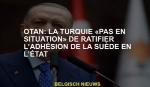 OTAN: La Turquie "pas dans une situation" pour ratifier le soutien de la Suède telle qu'elle est