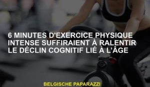 6 minutes d'exercice physique intense seraient suffisants pour ralentir le déclin cognitif lié à l'â