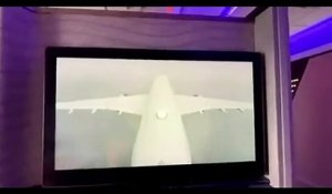 Un avion touché par la foudre en plein vol
