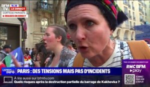 Retraites: "On n'a pas du tout décidé de tourner la page", affirme une institutrice et syndicaliste FSU dans le cortège parisien