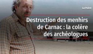 Destruction des menhirs de Carnac : la colère des archéologues