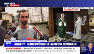 Attaque au couteau à Annecy: "Je n'avais qu'une image en tête, c'était celle du colonel Arnaud Beltrame", explique Henri, "le héros au sac à dos"