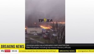 Guerre en Ukraine: Au moins 16 personnes, dont le ministre ukrainien de l'Intérieur et deux enfants, tuées dans le crash d'un hélicoptère près de Kiev - VIDEO