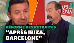 « Après Ibiza, Barcelone » , Martinez et Besancenot regrettent l’absence de Macron à l’heure de la grève