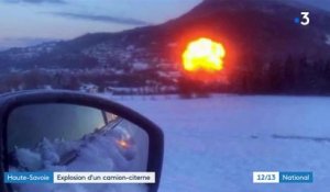 Incendie d’un camion citerne transportant du gaz en Haute-Savoie: 21 personnes blessées, dont 2 gravement, annonce la préfecture  - VIDEO