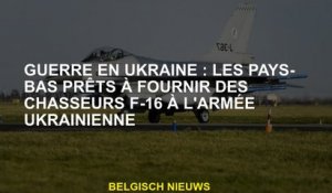 Guerre en Ukraine: les Pays-Bas prêts à fournir des chasseurs F-16 à l'armée ukrainienne