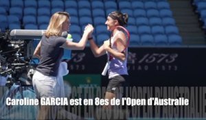 Open d'Australie 2023 - Caroline Garcia : "J'étais inquiète et je crois que dans ma box, ils étaient inquiets aussi !"