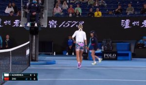 Azarenka - Zhu - Les temps forts du match - Open d'Australie