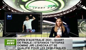 Australian Open 2023 - Quarter -FinalStefanos Tsisipas domine Jiri Lehecka et se qualifie pour les d