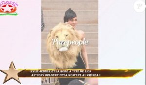 Kylie Jenner et sa robe à tête de lion  Anthony Delon et PETA montent au créneau