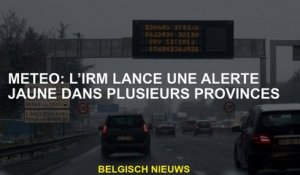 Météo: l'IRM lance une alerte jaune dans plusieurs provinces