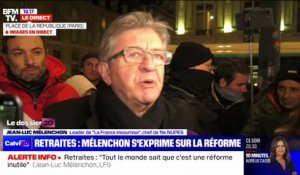 Réforme des retraites: Jean-Luc Mélenchon "pense que ça va être une bataille très déterminée"