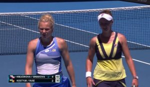 Krejcikova/Siniakova - Kostyuk/Ruse - Les temps forts du match - Open d'Australie