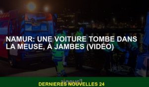 Namur: Une voiture tombe dans la Meuse, dans les jambes