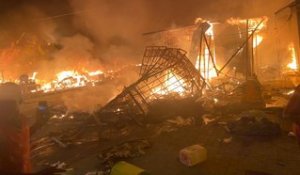Un violent incendie au marché Ocass de Touba