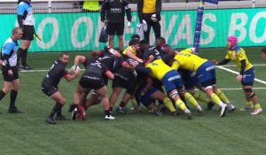 TOP 14 - Essai de Tavite VEREDAMU (LOU) - LOU Rugby - ASM Clermont - Saison 2022:2023