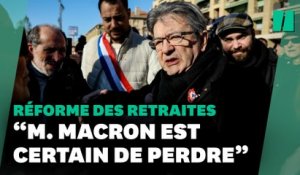 Grève du 31 janvier : « M. Macron est certain de perdre », assure Mélenchon