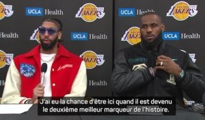 Lakers - Davis sur la course au record de LeBron James : "Nous voulons tous faire partie de ce moment"