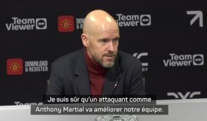 Man United - Ten Hag : "Martial a les qualités pour améliorer notre équipe"