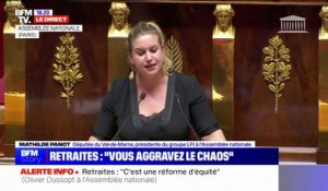 Mathilde Panot au gouvernement: "Nous ne vous laisserons jamais tranquilles"