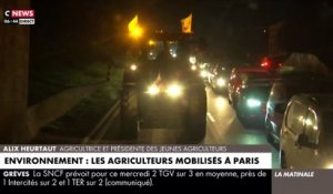Des centaines d'agriculteurs avec leurs tracteurs sont en route vers le centre de Paris pour manifester contre leurs conditions de travail et les règles qui leurs sont imposées