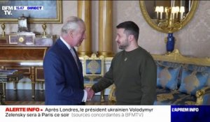 Volodymyr Zelensky rencontre le roi Charles III à Buckingham Palace