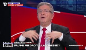 Jean-Luc Mélenchon: "Je suis contre le fait qu'on aille faire l'apologie de l'effort permanent"