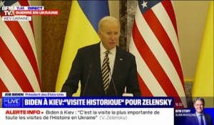 Joe Biden: "Un an plus tard, l'Ukraine est toujours debout et l'Amérique reste avec vous"
