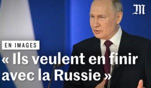 « Ils veulent en finir avec la Russie, une fois pour toutes » : déclare Vladimir Poutine dans sa première adresse à la nation russe depuis le début de l’invasion