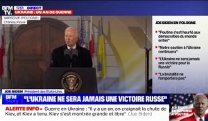 Joe Biden à Varsovie: "Cette guerre (en Ukraine) n’est pas une nécessité, elle est une tragédie"