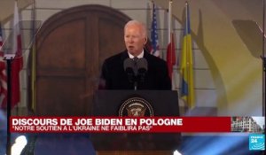 "Nous ne voulons pas attaquer les Russes" , affirme Joe Biden dans son discours en Pologne