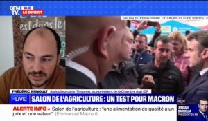 Salon de l'agriculture: "ce qu'on attend c'est qu'enfin on protège on protège l'agriculture française" déclare un agriculteur