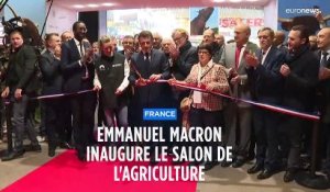 Au salon de l'agriculture, Emmanuel Macron appelle à économiser l'eau