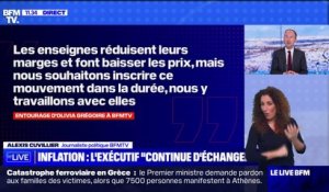 "Panier anti-inflation": le gouvernement "continue d'échanger" avec la grande distribution selon l'entourage d'Olivia Grégoire