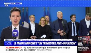 Bruno Le Maire annonce "un trimestre anti-inflation"