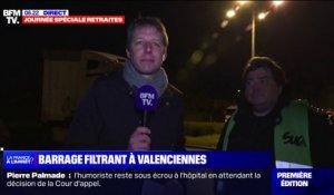 Grève du 7 mars: un barrage filtrant a été mis en place à Valenciennes