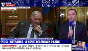 Article 7 adopté: Olivier Dussopt salue un "vote de responsabilité du Sénat"