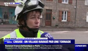 Tornade dans la Creuse: "On en a encore pour deux jours de travail sur le secteur" selon la capitaine Soline Raymond