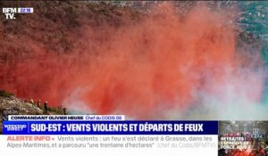 Incendie à Grasse: "On n'a envisagé des évacuations à aucun moment", selon le chef du Codis 06