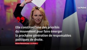 Marion Maréchal : « Nous voulons grand-remplacer la droite »