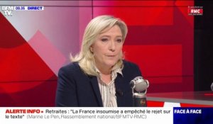 Marine Le Pen: "Les syndicats ne sont pas là pour faire de la politique"