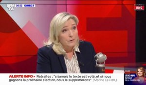 Marine Le Pen sur la grève des éboueurs: "À partir du moment où des problèmes sanitaires commencent à se poser, alors oui, il faut régler le problème"
