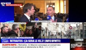 Recours au 49.3 pour la réforme des retraites: "Ça prouve qu'Emmanuel Macron méprise notre démocratie parlementaire", estime Laurent Jacobelli