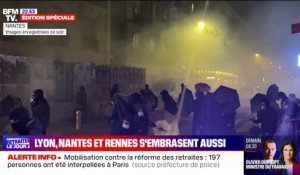 Recours au 49.3: les images des tensions à Nantes et à Lyon