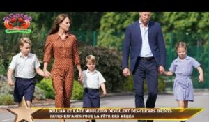 William et Kate Middleton dévoilent des clichés inédits  leurs enfants pour la fête des mères