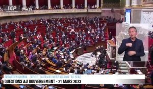 A l'Assemblée Nationale, Sébastien Chenu demande à Elisabeth Borne de démissionner: "Et Monsieur Dussopt, accompagnez-là aussi vers la sortie!"