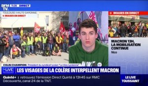 Colin Champion (La Voix Lycéenne): "Si Emmanuel Macron n'annonce pas dès le début le retrait de la réforme, je n'écouterais pas"