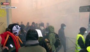Manifestation des pêcheurs à Rennes: Des affrontements ont éclaté ce matin entre des manifestants et les forces de l'ordre qui ont fait usage de gaz lacrymogène - VIDEO