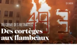 Des cortèges aux flambeaux à Nantes et Grenoble contre la réforme des retraites